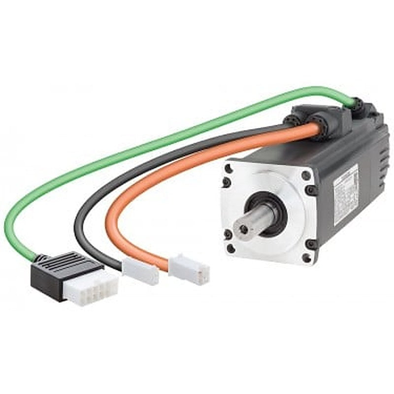 SIMOTICS S-1FL6 Operating voltage 230 V 3AC Pn=0.4 kW; Nn=3000 rpm M0=1.27 Nm; MN=1.27 Nm Shaft height 30 mm Incremental encoder TTL 2500 incr./rev. with feather key Tolerance N with holding brake Degree of protection IP65 with sealing ring compatible with the converters SINAMICS V90