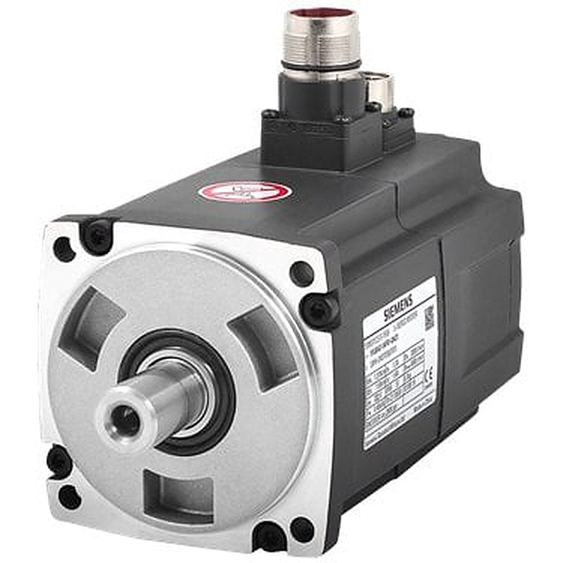 SIMOTICS S-1FL6 Operating voltage 3AC 400 V Pn=0.75 kW; Nn=3000 rpm M0=3.5 Nm; MN=2.39 Nm Shaft height 45 mm, with angle plug; absolute encoder 20-bits (12-bit multi-turn) with feather key, tolerance N without holding brake Degree of protection IP65 with sealing ring compatible with the converters SINAMICS V70 & V90