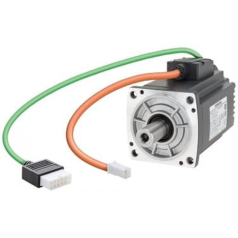 SIMOTICS S-1FL6 Operating voltage 230 V 3AC Pn=1 kW; Nn=3000 rpm M0=3.18 Nm; MN=3.18 Nm Shaft height 40 mm Incremental encoder TTL 2500 incr./rev. plain shaft Tolerance N without holding brake Degree of protection IP65 with sealing ring compatible with the converters SINAMICS V90