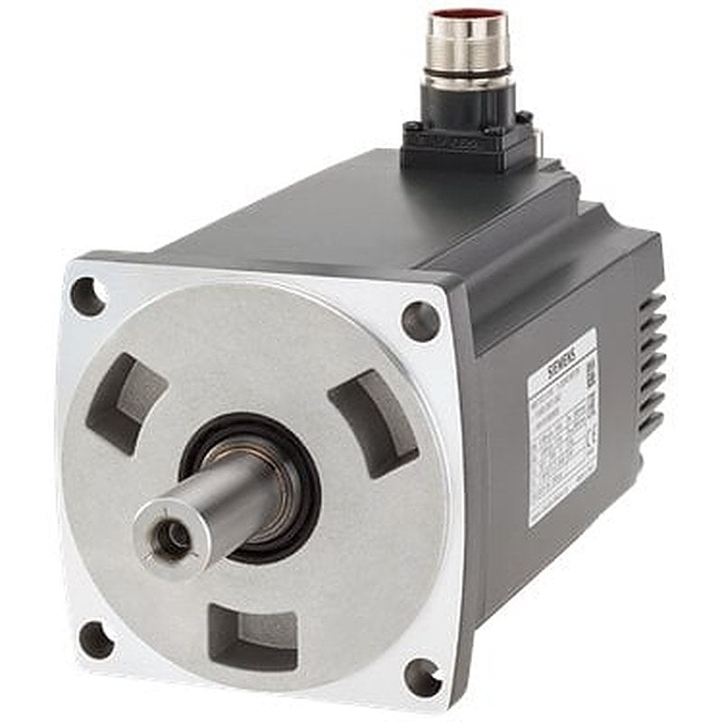 SIMOTICS S-1FL6 Operating voltage 230 V 3AC PN=1.5 kW; NN=3000 rpm M0=4.78 Nm; MN=4.78 Nm shaft he 50 mm with angle plug encoder incremental TTL 2500 incr./rev. with feather key Tolerance N wi holding brake, Degree of protec sealing ring compatible with th converters SINAMICS V90