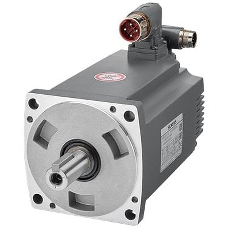 SIMOTICS S-1FL6 Operating voltage 230 V 3AC PN=1.5 kW; NN=3000 rpm M0=4.78 Nm; MN=4.78 Nm shaft he 50 mm with angle plug encoder absolute single-turn 21-bit 2500 incr./rev. with feather ke Tolerance N without holding bra Degree of protection IP65 with sealing ring compatible with th converters SINAMICS V90
