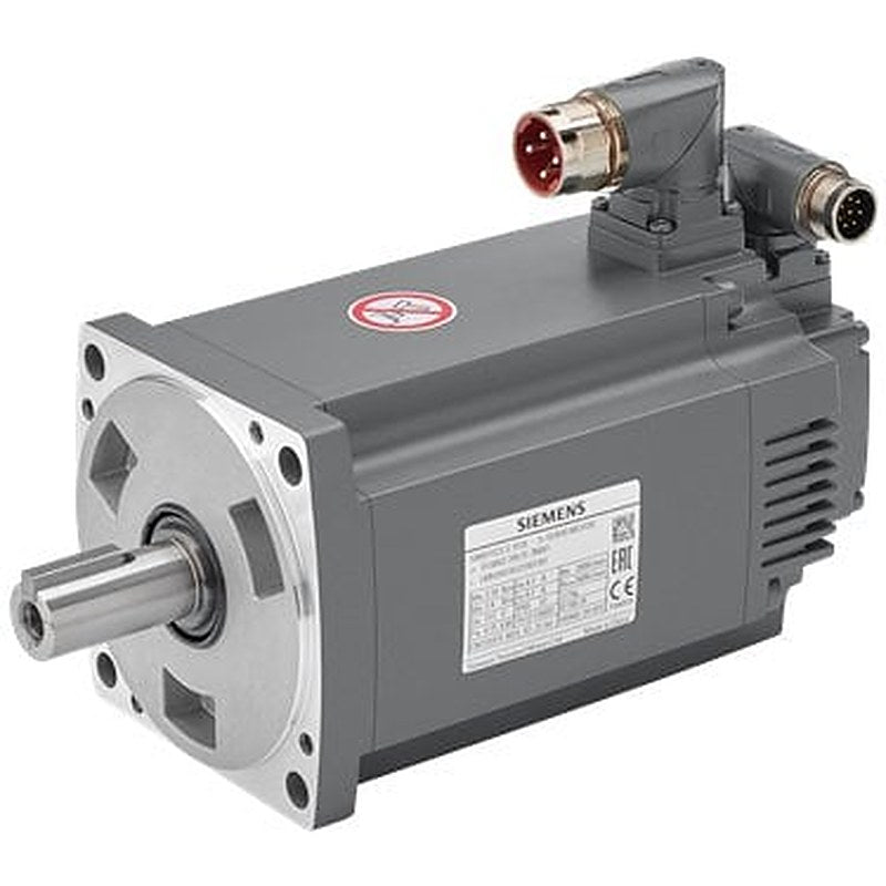 SIMOTICS S-1FL6 Operating voltage 230 V 3AC PN=1.5 kW; NN=3000 rpm M0=4.78 Nm; MN=4.78 Nm shaft he 50 mm with angle plug encoder absolute single-turn 21-bit plain shaft Tolerance N with holding brake, Degree of protec sealing ring compatible with th converters SINAMICS V90