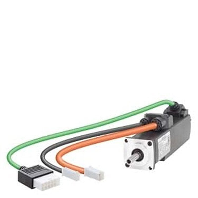 SIMOTICS S-1FL6 voltage supply 230 V 3 AC PN=2 kW; NN=3000 rpm M0=6.37 Nm; MN=6.37 Nm shaft height 50 mm absolute encoder single-turn 21-bit with feather key tolerance N with holding brake degree of protection IP65 with fitting oil seal for drive V90