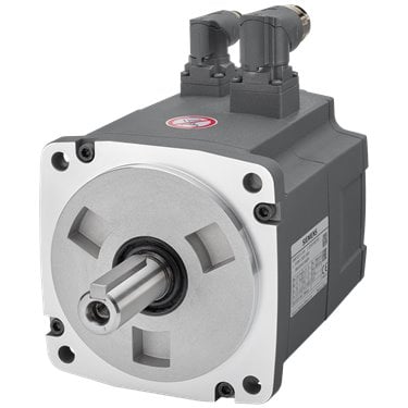 SIMOTICS S-1FL6 Operating voltage 3AC 400 V Pn=0.75 kW; Nn=2000 rpm M0=4 Nm; MN=3.58 Nm Shaft height 65 mm, with angle plug; incremental encoder 2500 incr./rev. with feather key, tolerance N without holding brake Degree of protection IP65 with sealing ring compatible with the converters SINAMICS V70 & V90