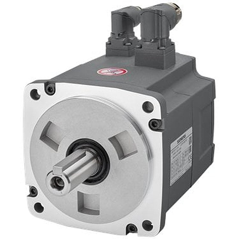 SIMOTICS S-1FL6 Operating voltage 3AC 400 V Pn=0.75 kW; Nn=2000 rpm M0=4 Nm; MN=3.58 Nm Shaft height 65 mm, with angle plug; incremental encoder 2500 incr./rev. with feather key, tolerance N without holding brake Degree of protection IP65 with sealing ring compatible with the converters SINAMICS V70 & V90
