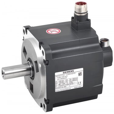 SIMOTICS S-1FL6-1FL6 operating voltage 400 V 3 AC PN=1.75 kW; NN=2000 rpm, M0=11 Nm; MN=8.36 Nm shaft height 65 mm absolute encoder 20-bit (12-bit multi-turn) with feather key, tolerance N without holding brake degree of protection IP65 with sealing ring compatible with the converters SINAMICS V70&V90