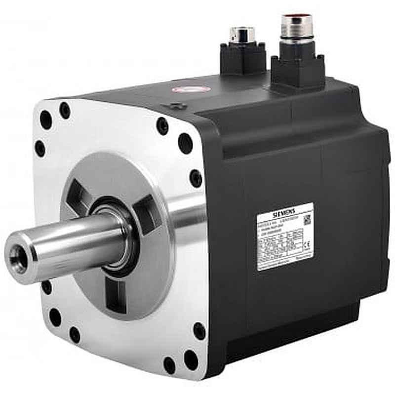 SIMOTICS S-1FL6-1FL6 operating voltage 400 V 3 AC PN=7 kW; NN=2000 rpm, M0=40 Nm; MN=33.4 Nm shaft height 90 mm incremental encoder TTL 2500 incr./rev. with feather key, tolerance N without holding brake degree of protection IP65 with sealing ring SINAMICS V70&V90