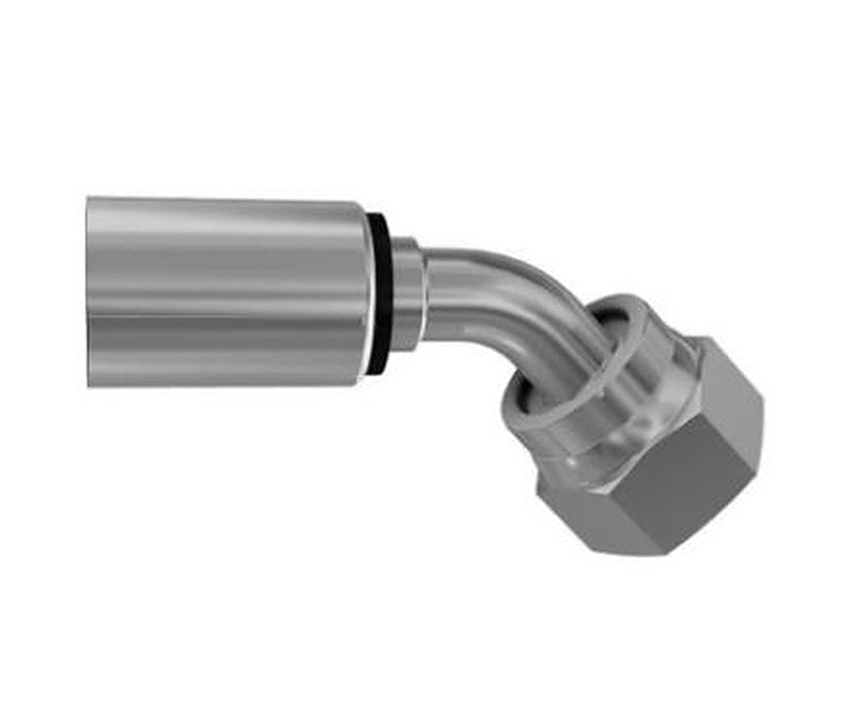 Parker, 1J748-12-12 Chromium Steel Hydraulic Fitting, Female ORFS, 45 °