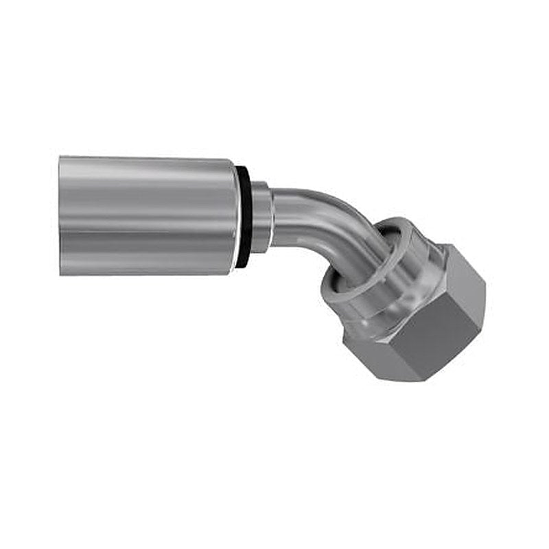 Parker, 1J748-6-6 Stainless Steel Steel Hydraulic Fitting, 45 °