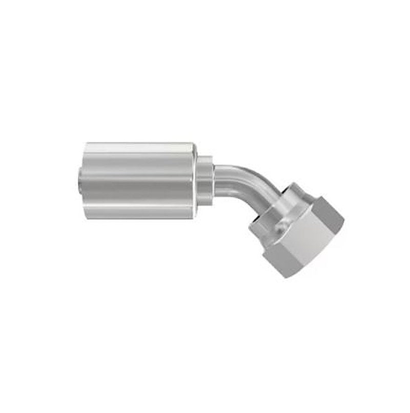 Parker 1J770-12-12-SM Hydraulic Fitting Female, 45 °, Steel, 0.5 in Hose ID