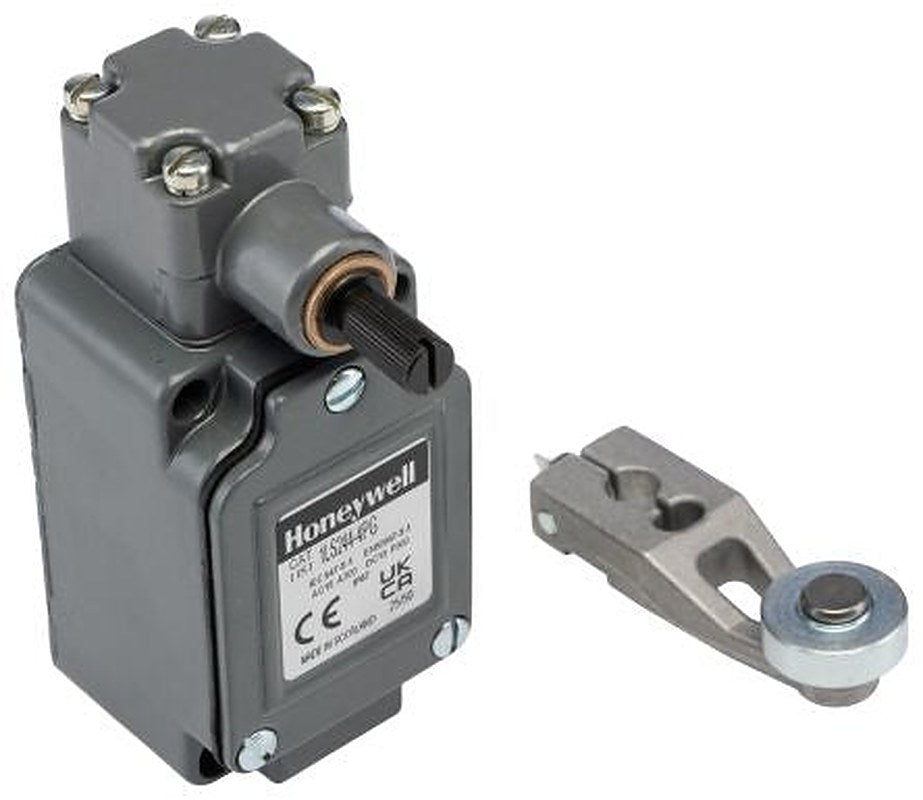 Honeywell LS Series Roller Lever Limit Switch, SPDT, IP67, Die Cast Zinc Housing, 240V, 10A