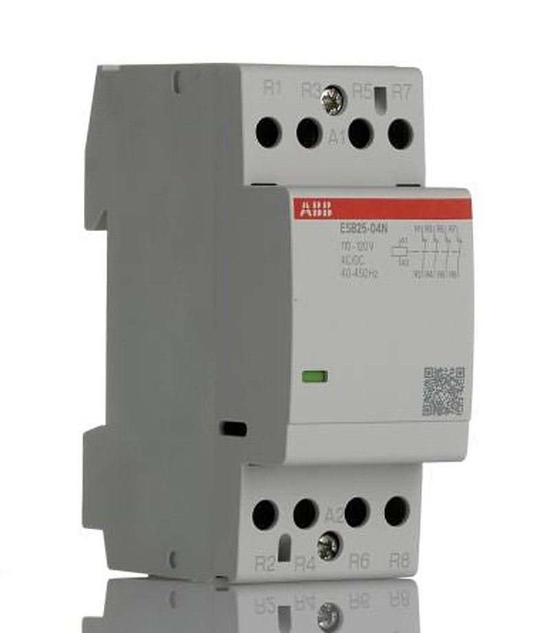 ABB ESB25 Contactor, 110V, 120 V Coil, 4-Pole, 25 A, 17.3 kW 120V, 4 NC, 400V ac