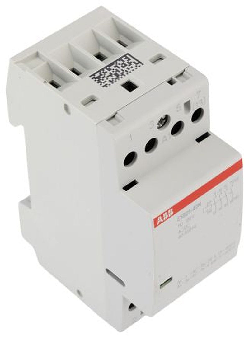 ABB ESB25 Contactor, 110V, 120 V Coil, 4-Pole, 25 A, 17.3 kW 120V, 4 NO, 400V