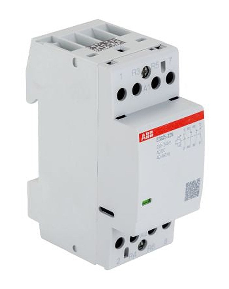 ABB ESB25 Contactor, 230V, 240 V Coil, 4-Pole, 25 A, 1.3 kW 240V, 2 NO/2 NC, 400V