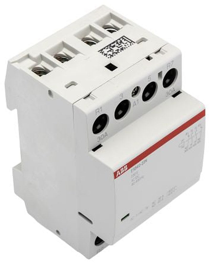 ABB ESB40 Contactor, 230V ac/dc Coil, 2-Pole, 40 A, 9.2 kW 230V, 2 NO/2 NC, 400V