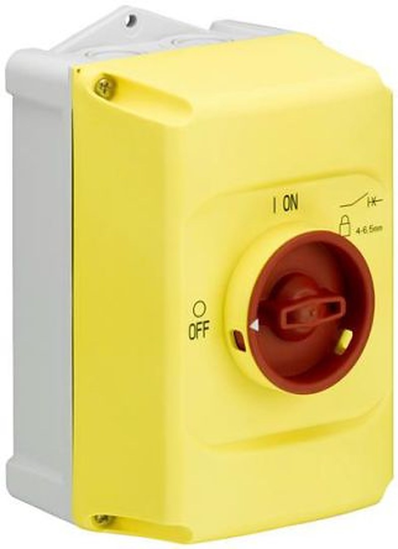 ABB Yellow Plastic 1SAM Push Button Enclosure -