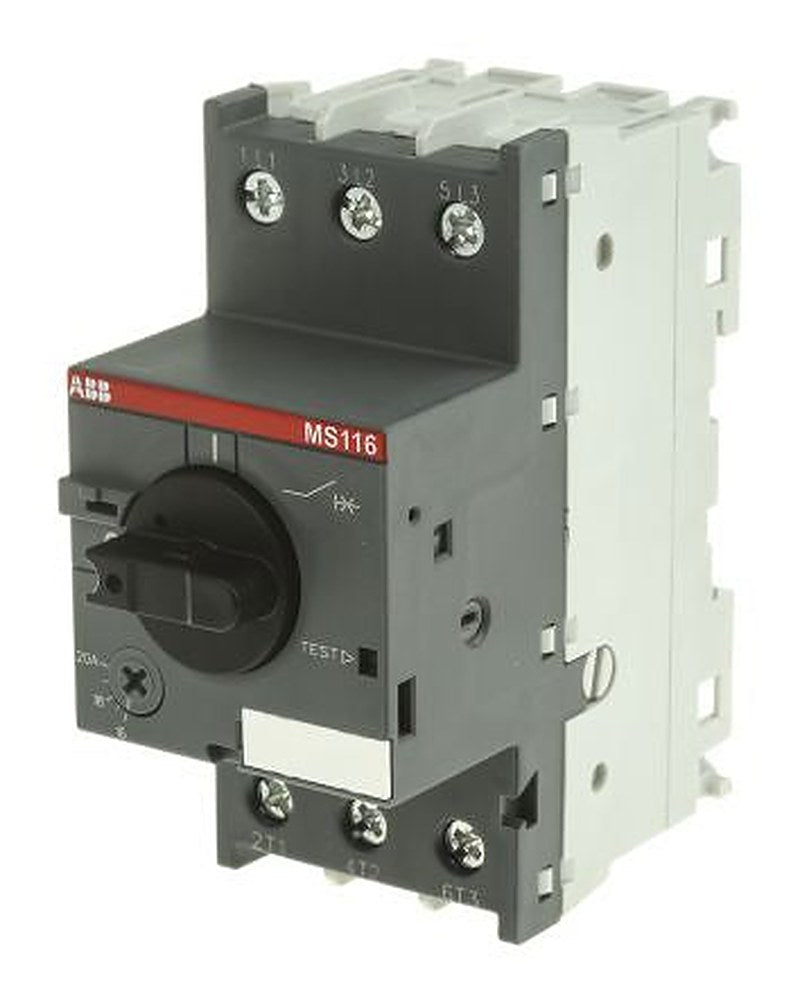 ABB 16A, 20 A MS116 Motor Protection Circuit Breaker, 690V ac, 70 °C, -25 °C