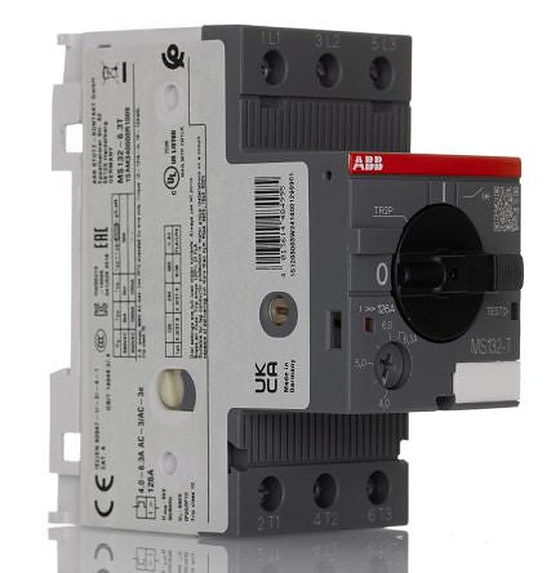 ABB 6.3A MS132 Miniature Circuit Breaker, 690V, 70 °C, -25 °C