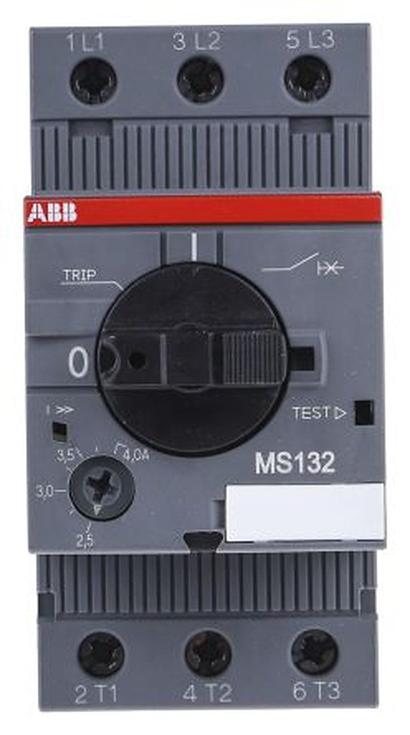 ABB 2.5A, 4 A MS132 Motor Protection Circuit Breaker, 600V, 70 °C, -25 °C