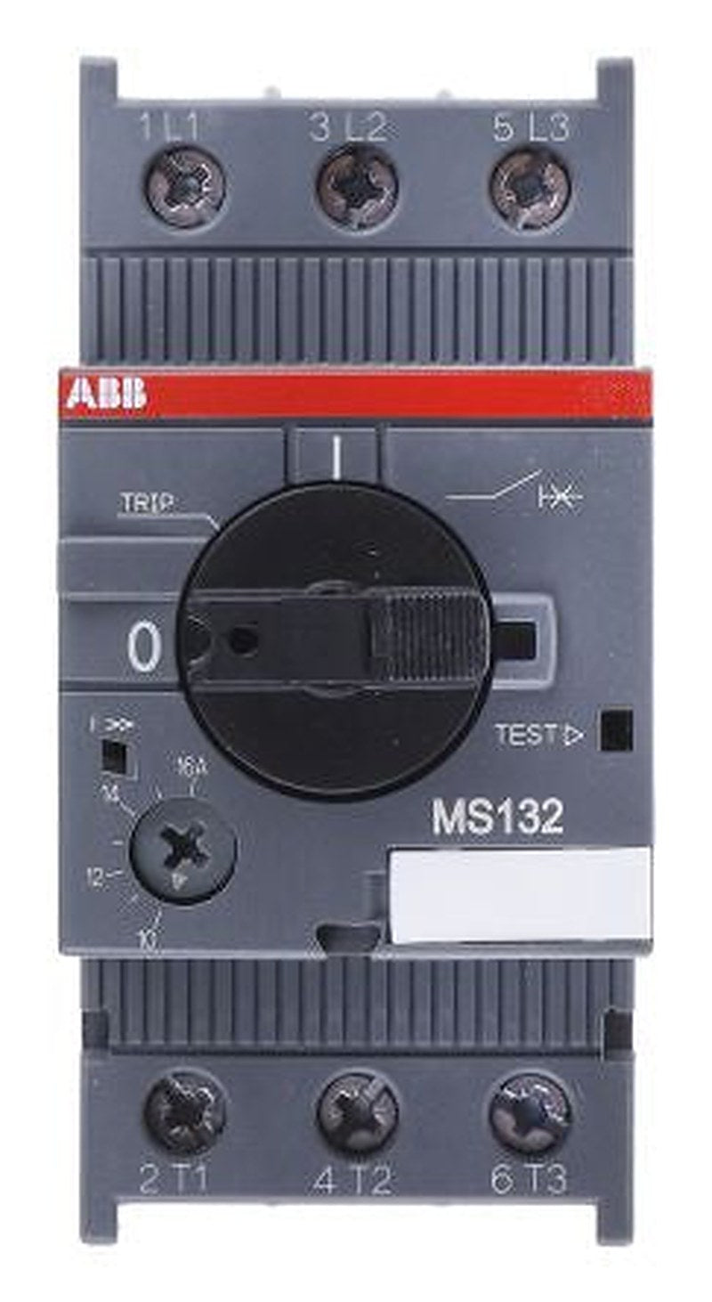 ABB 10A, 16 A MS132 Motor Protection Circuit Breaker, 600V, 70 °C, -25 °C