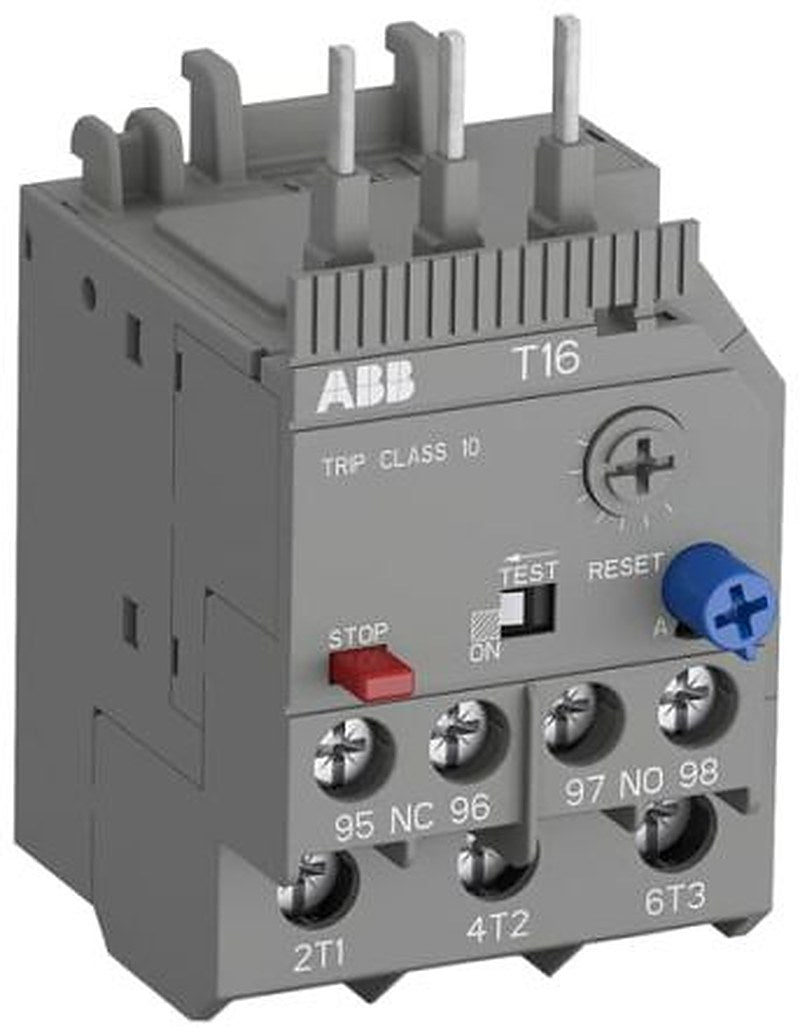 ABB Thermal Overload Relay 1 NO/1 NC, 4.2A, 5.7 A F.L.C, 5.7A Contact Rating, 600V dc 3
