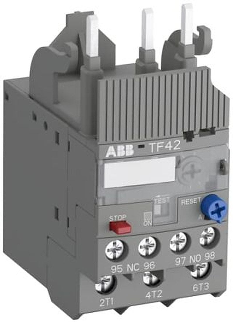 ABB, TF42 Thermal Overload Relay 1 NO/1 NC, 0.1A, 0.13 A F.L.C, 130mA Contact Rating, 600V dc 3