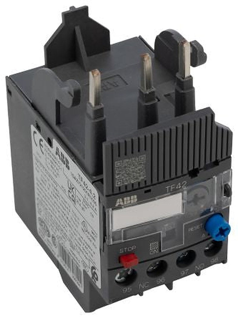 ABB, TF42 Thermal Overload Relay 1 NO/1 NC, 3.1A, 4.2 A F.L.C, 4.2A Contact Rating, 2 W 3