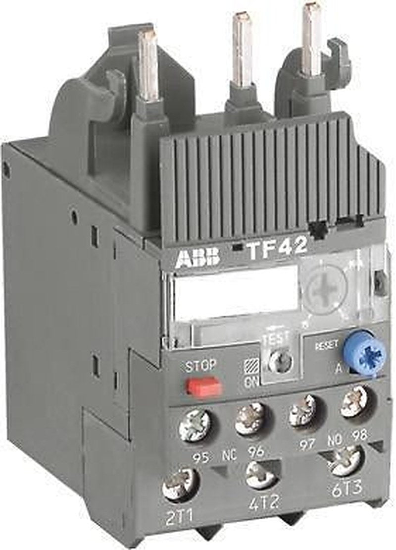 ABB, TF42 Thermal Overload Relay 1 NO/1 NC, 24A, 29 A F.L.C, 29A Contact Rating, 2.6 W 3