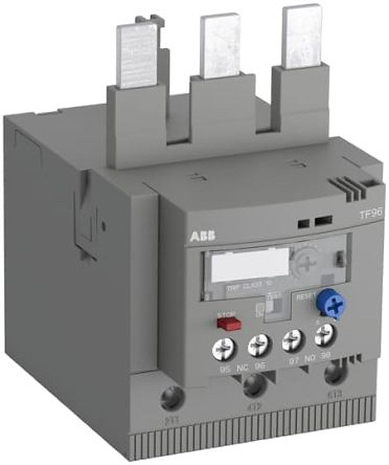 ABB, TF96 Overload Relay 1 NO/1 NC, 6A F.L.C, 51A Contact Rating, 600V dc 3P