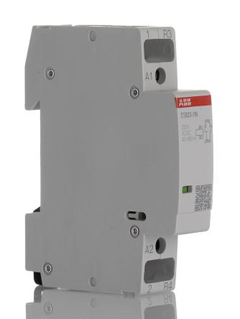 ABB ESB20 Contactor, 230V ac Coil, 2-Pole, 20 A, 4.6 kW 230V ac, 1 NO/1 NC, 250V