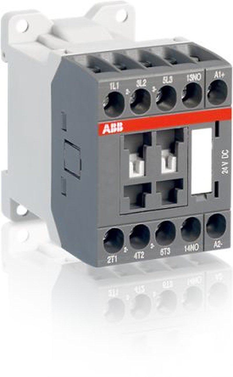 ABB 1SBL10 Contactor, 24V dc Coil, 3-Pole, 9 A, 4 kW 24V, 4 NO, 690V