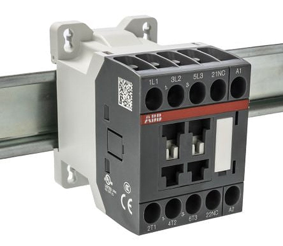 ABB AS Contactor, 230V Coil, 3-Pole, 16 A, 7.5 kW 24V, 3 NO, 690V ac