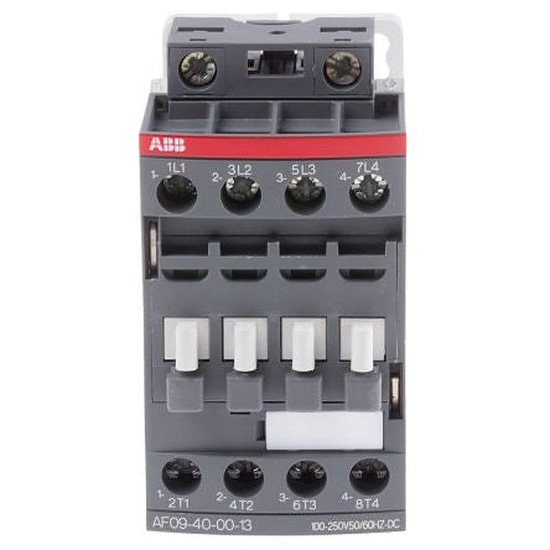 ABB AF09 Contactor, 230V ac Coil, 4-Pole, 4 kW 250V, 4 NO, 690V ac