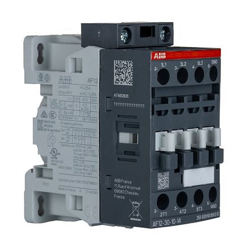 ABB AF12 Contactor, 500V dc Coil, 3-Pole, 9 A, 5.5 kW 500V dc, 3 NO, 690V ac