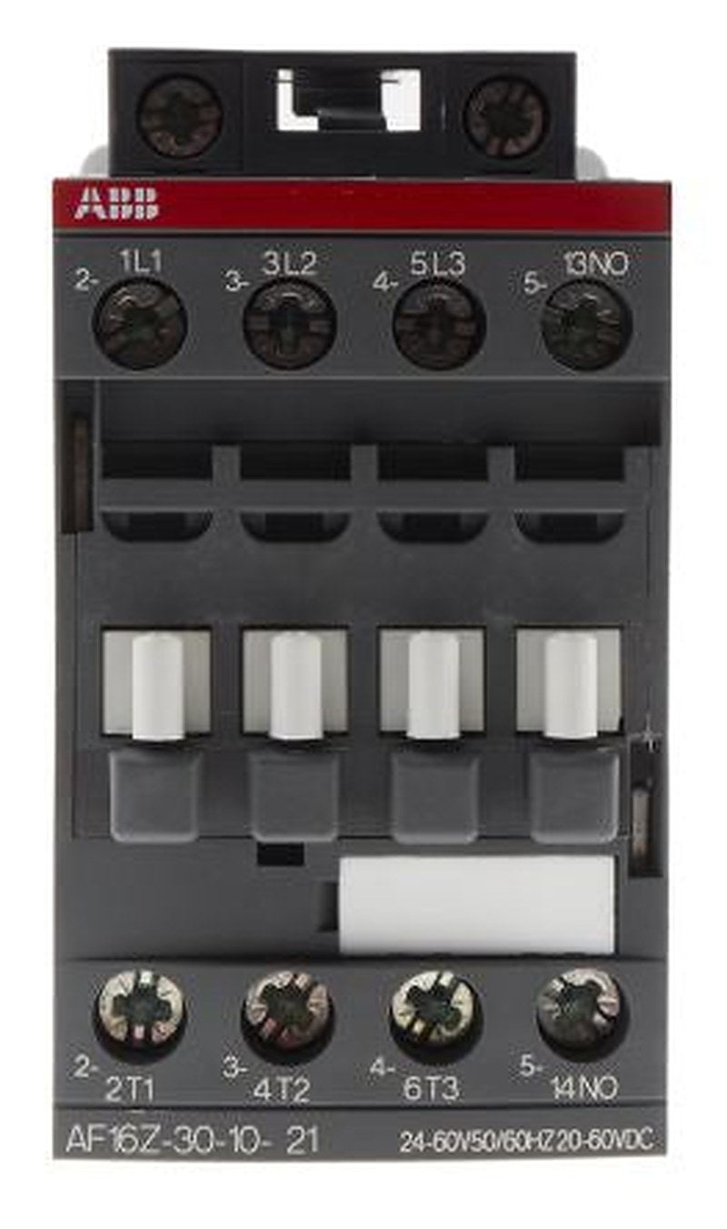 ABB AF16Z Contactor, 60V dc Coil, 3-Pole, 10.5 A, 7.5 kW 60V dc, 3 NO, 690V ac