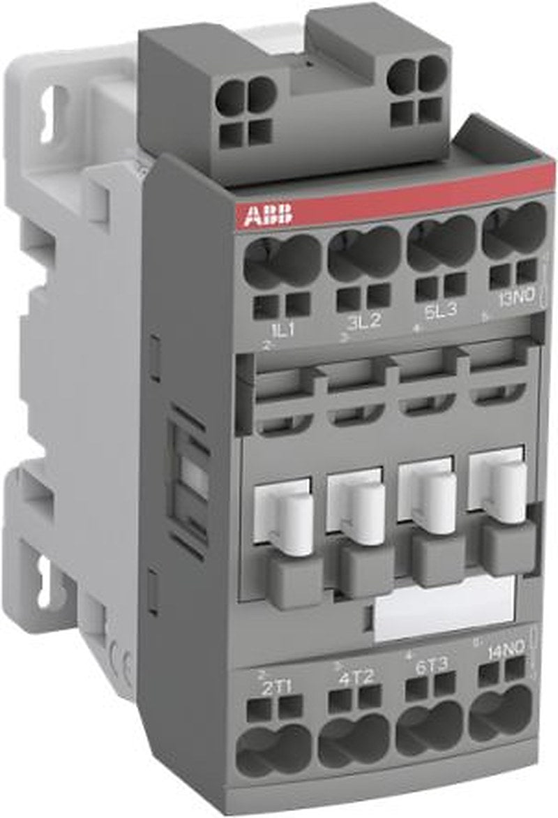 ABB 1SBL176 Contactor, 24V, 60 V Coil, 3-Pole, 30 A, 7.5 kW 20V dc, 60 V dc, 3 NO/1 NC, 690V