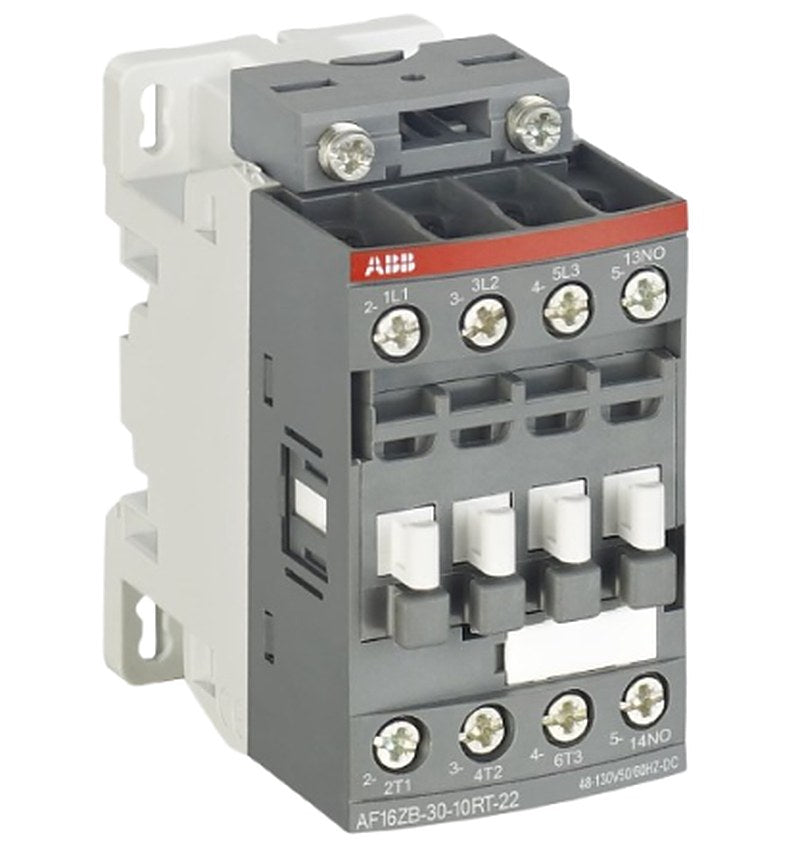 ABB AF16ZB-30-10RT-22 Contactor, 130V, 48 V Coil, 3-Pole, 4 A, 9 kW 130V, 48 V, 4 NO, 690V