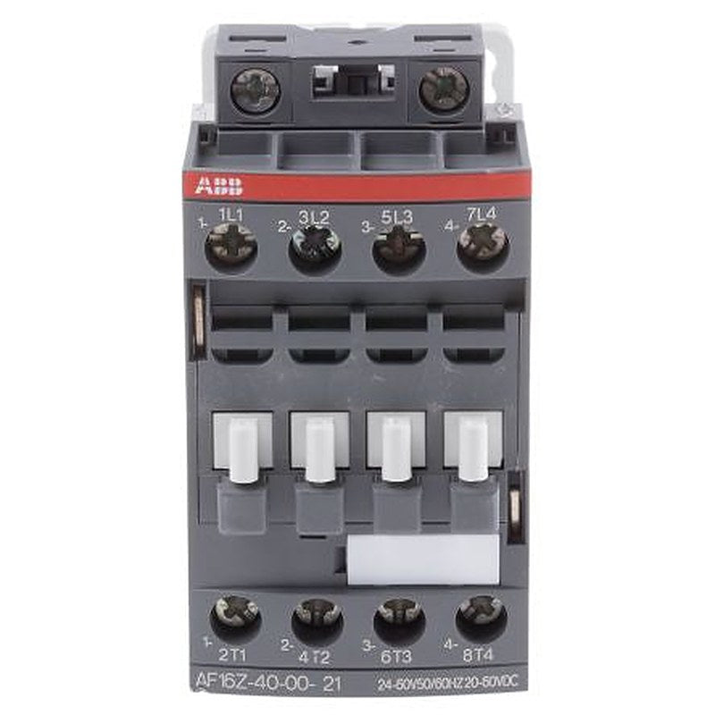 ABB AF16 Contactor, 24V ac/dc Coil, 4-Pole, 10.5 A, 7.5 kW 60V, 4 NO, 690V ac