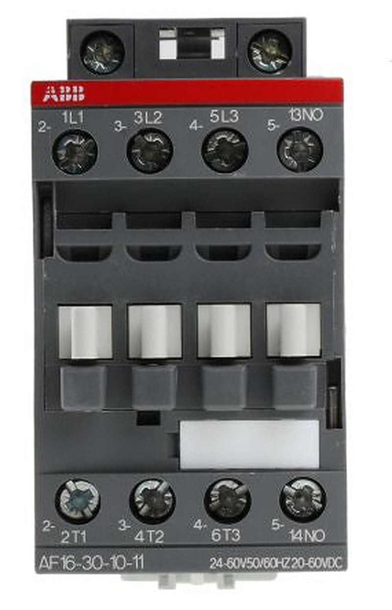 ABB AF16 Contactor, 24V ac/dc Coil, 3-Pole, 30 A, 7.5 kW 60V, 3 NO, 690V ac