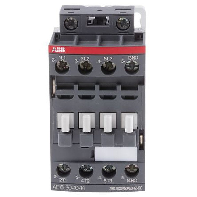 ABB AF16 Contactor, 500V dc Coil, 3-Pole, 10.5 A, 7.5 kW 500V dc, 3 NO, 690V ac