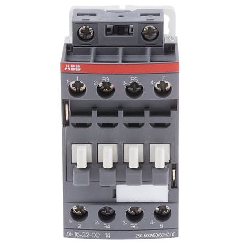 ABB AF16 Contactor, 250V ac/dc, 500 V ac/dc Coil, 4-Pole, 7.5 kW 500V ac/dc, 2 NO/2 NC, 690V ac