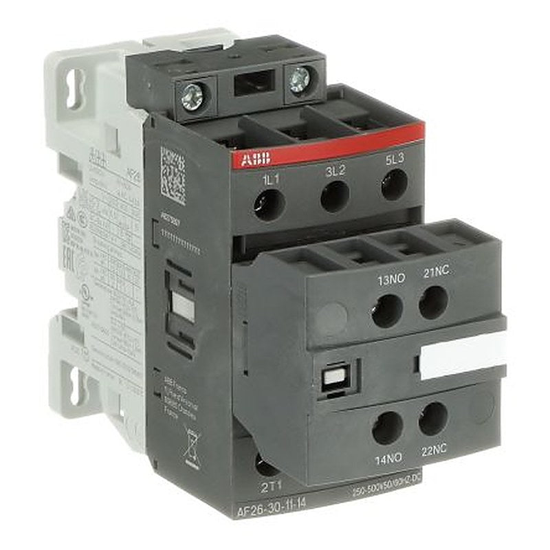 ABB 1SBL23 Contactor, 250V, 500 V Coil, 3-Pole, 45 A, 15 kW 500V, 4 NO/1 NC, 690V