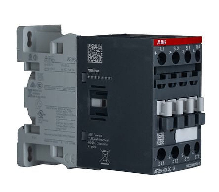 ABB AF26-40-00-13 Contactor, 100V, 250 V Coil, 4-Pole, 45 A, 11 kW 100V, 250 V, 690V