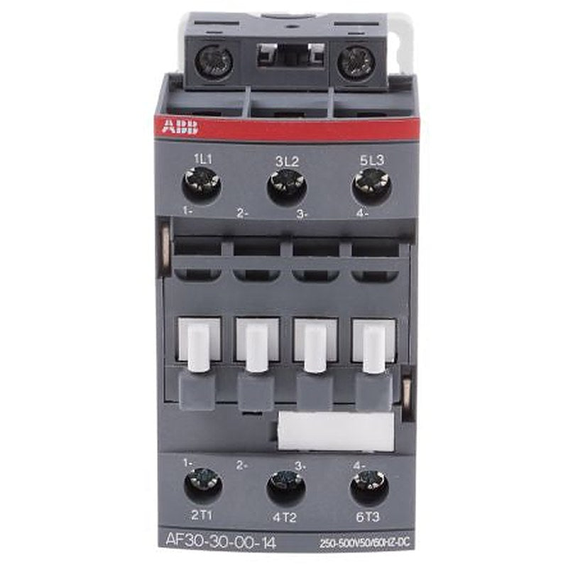 ABB AF30 Contactor, 250V ac/dc, 500 V ac/dc Coil, 3-Pole, 21 A, 15 kW 500V ac/dc, 3 NO, 690V ac