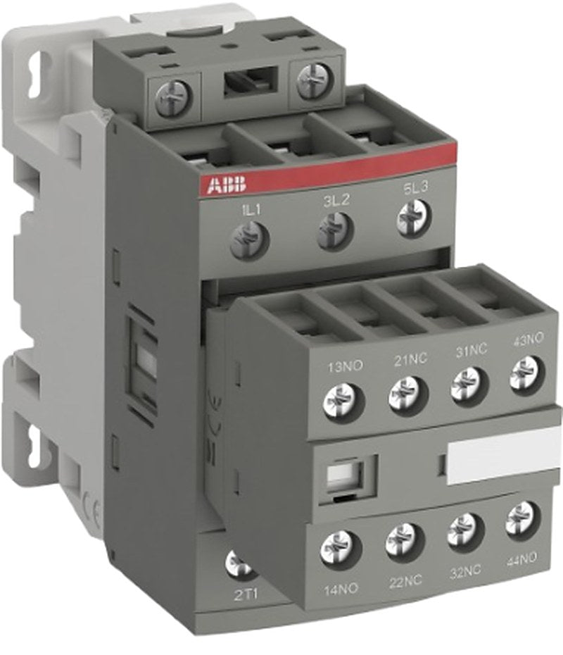 ABB AF38Z-30-22-23 Contactor, 100V, 250 V Coil, 3-Pole, 4 A, 22 kW 100V, 250 V, 5 NO/2 NC, 690V