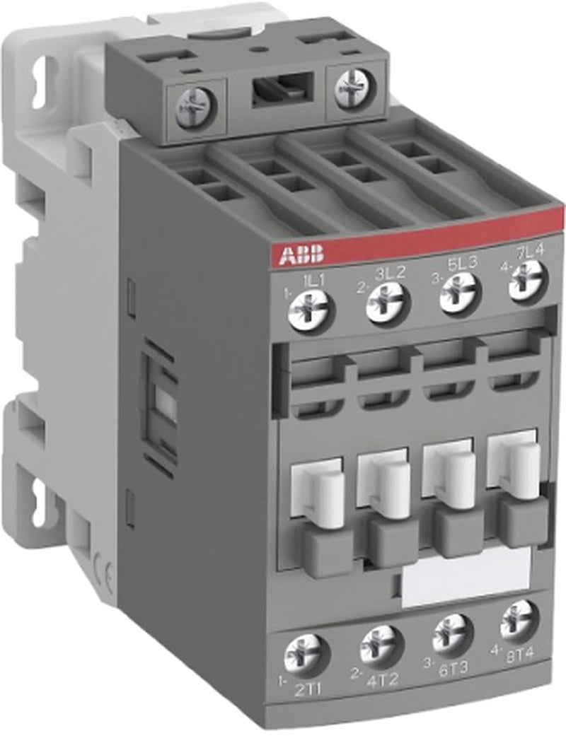 ABB AF Contactor, 130V, 48 V Coil, 4-Pole, 55 A, 11 kW 130V, 48 V, 4 NO, 690V