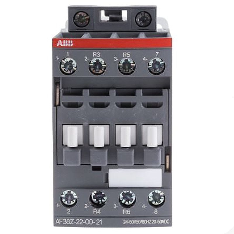 ABB AF38Z Contactor, 24V ac/dc Coil, 4-Pole, 55 A, 18.5 kW 60V, 2 NO/2 NC, 690V ac