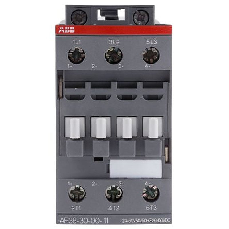 ABB AF38 Contactor, 24V ac/dc Coil, 3-Pole, 50 A, 18.5 kW 60V, 3 NO, 690V ac