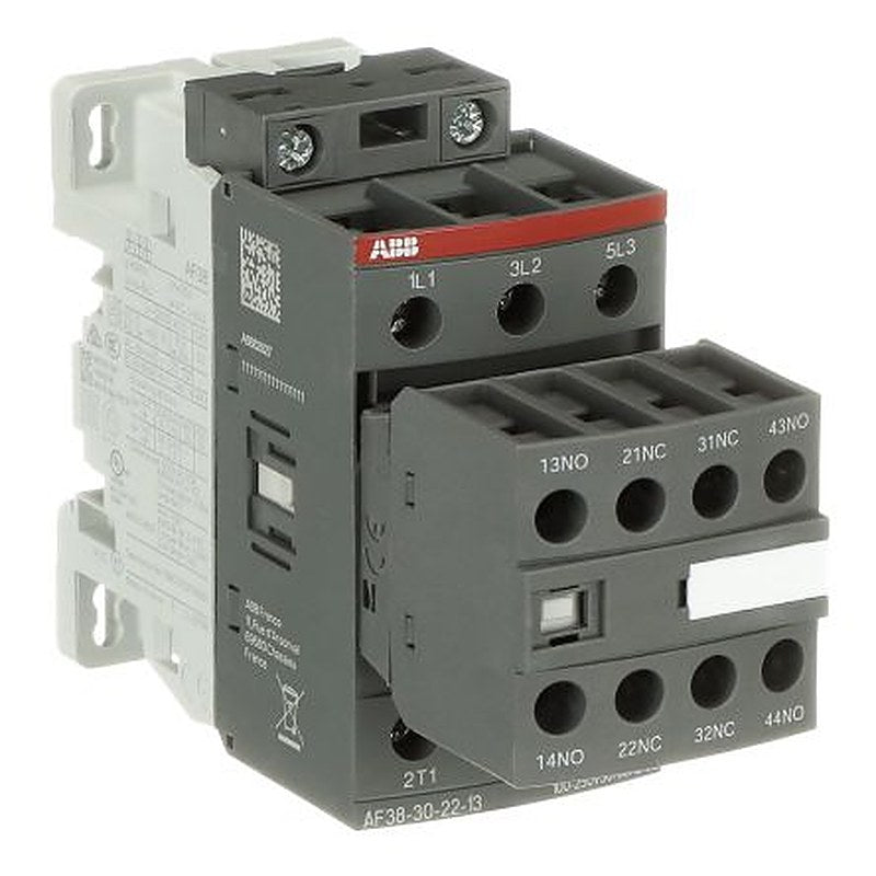 ABB 1SBL2 Contactor, 100V, 250 V Coil, 3-Pole, 50 A, 22 kW 100V, 250 V, 5 NO/2 NC, 690V