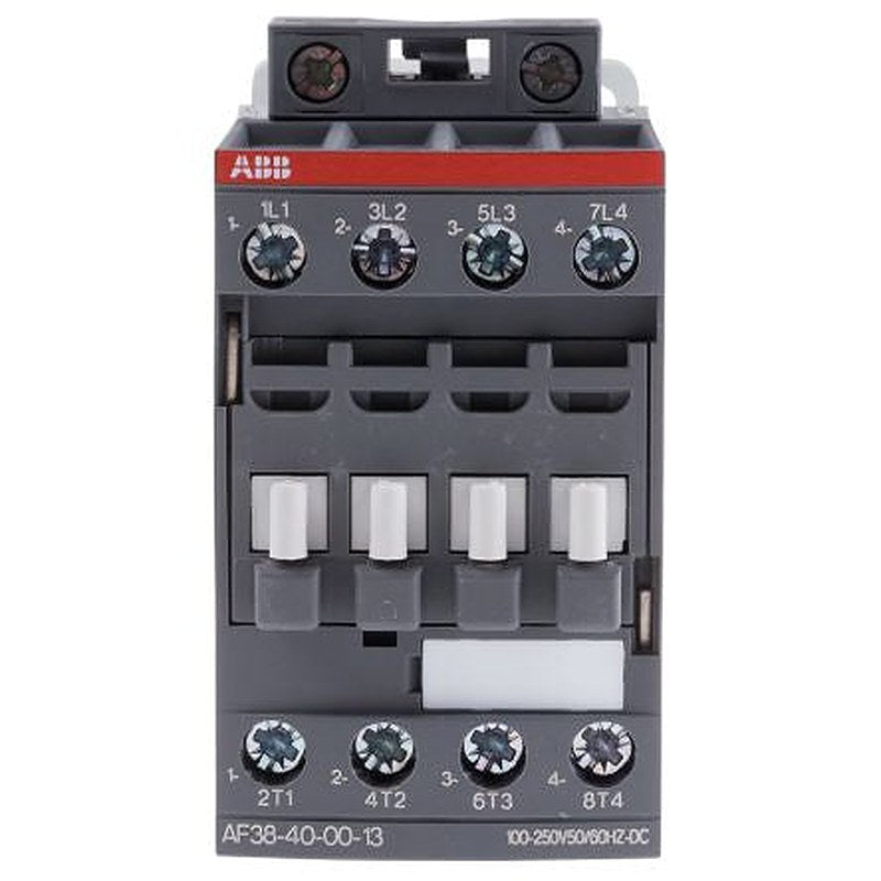ABB AF38 Contactor, 230V ac Coil, 4-Pole, 55 A, 18.5 kW 250V, 4 NO, 690V ac